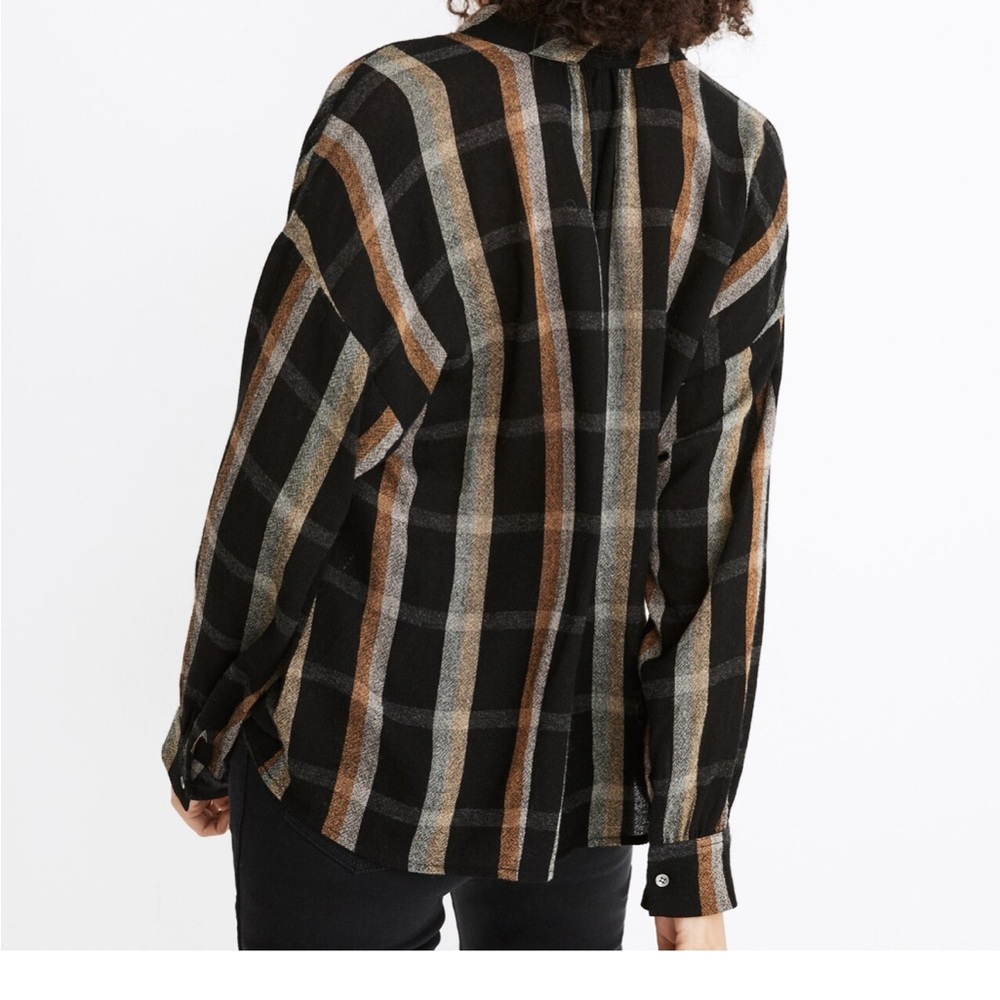 Madewell Oversized XL Highroad Popover Shirt in Lessing Plaid extra large - Picture 3 of 10